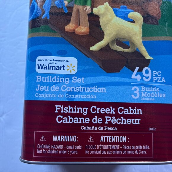 NEW Lincoln Logs Fishing Creek Cabin Building Set - 49 Pieces - Picture 6 of 14